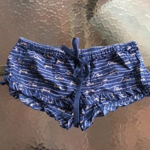 PINK PAJAMA SHORTS